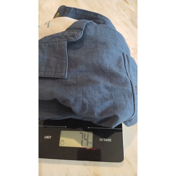 Sierra Designs Short Sleeve Button Up Shirt Men Large Blue. - Picture 12 of 12